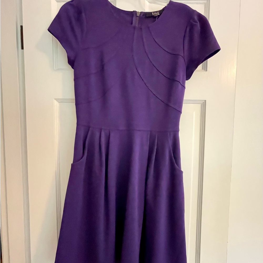 Alex Marie Purple Fit and Flare Dress